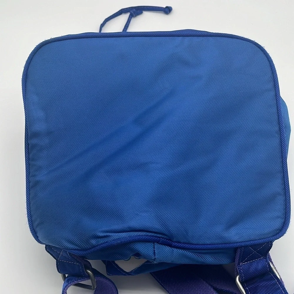 Vintage Clearly Canadian Blue Nylon Bucket Backpack Promo